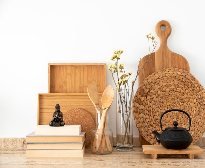 Creative fengshui practice kitchen arrangement